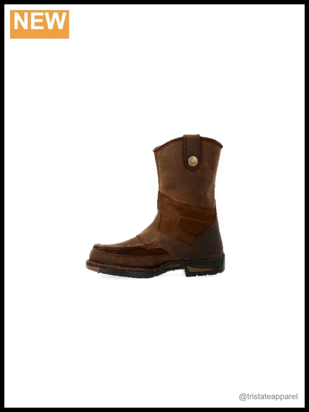Women's Steel Toe Waterproof Leather Work Wellington Boots